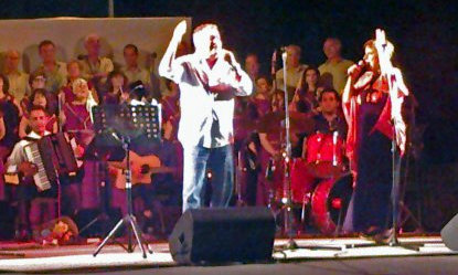 Με τον Μανώλη Μητσιά και Πένυ Ξενάκη